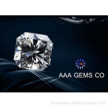 OEM Supper White Fancy Moissaniteon Gemstone 7 mm High Hard